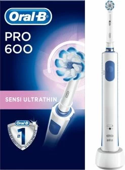 Oral B Oral-B PRO Pro 600 - Sensi-Clean - Elektrische Tandenborstel - Wit -Mondverzorging 888x1200