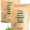 CHOOSE Tandpasta Tabletten - 12 Weken Voorraad - Duurzaam - Aanbevolen Door Tandartsen - Zero Waste - Vegan - Fluoride - Ecologisch Verantwoord -Mondverzorging 907x1200 3