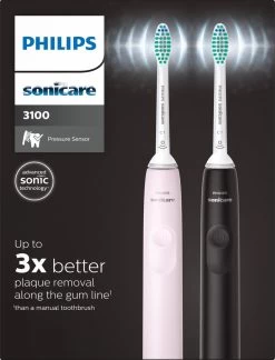 Philips Sonicare Series 3100 HX3675/15 - Elektrische Tandenborstel - Zwart & Roze - Duopack -Mondverzorging 915x1200 1