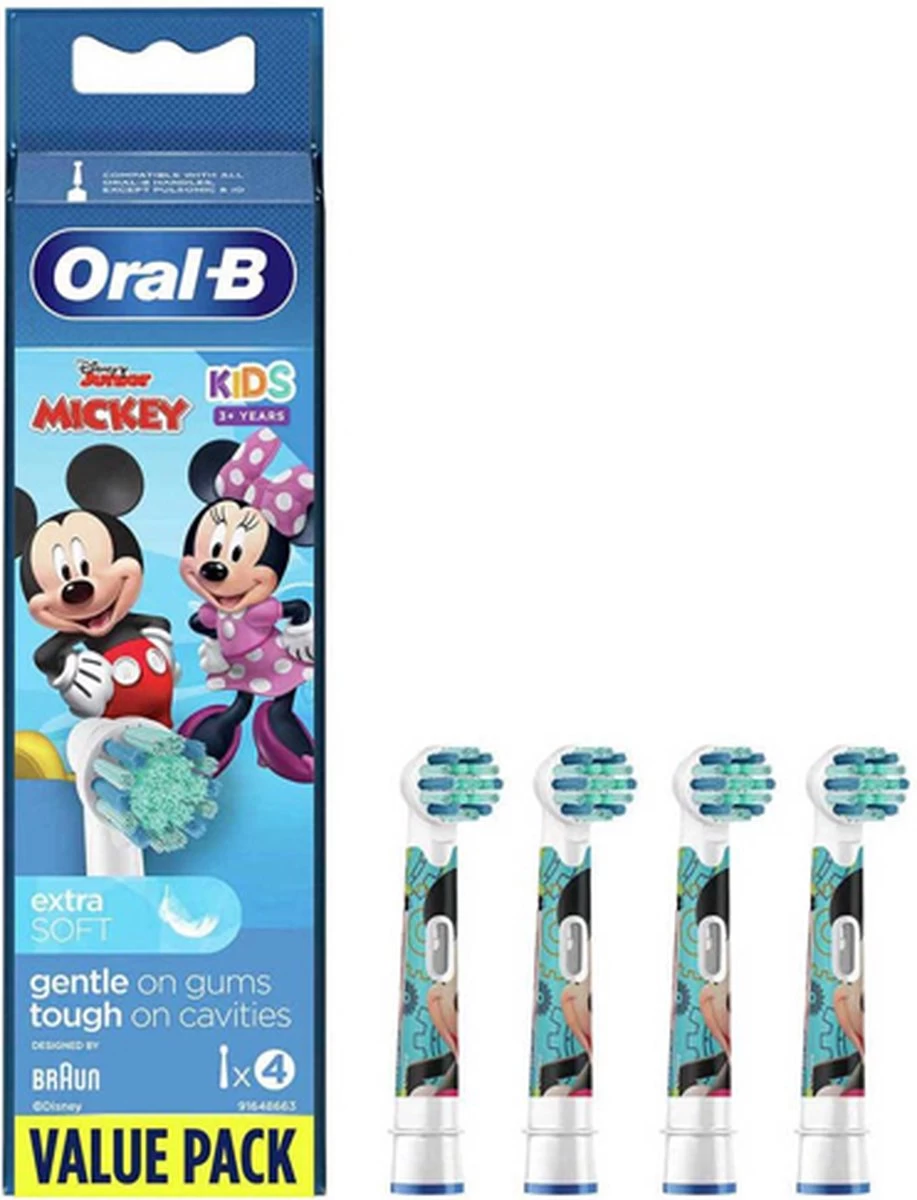 Oral B Oral-B Stages Power Mickey Mouse Opzetborstels 4pcs 5 Oral B Oral-B Stages Power Mickey Mouse Opzetborstels 4pcs - Afbeelding 3