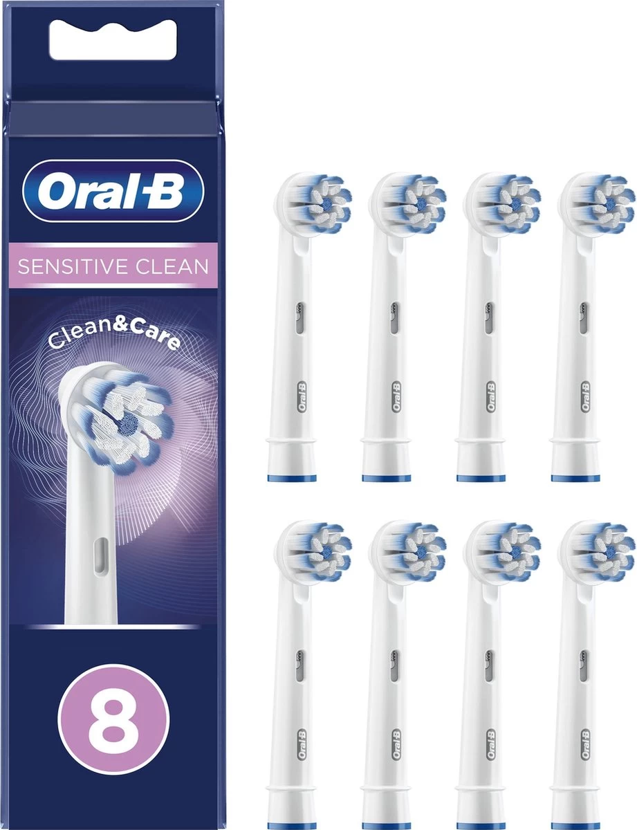 Oral B Oral-B Sensitive Clean - Opzetborstels - 8 Stuks 3 Oral B Oral-B Sensitive Clean - Opzetborstels - 8 Stuks