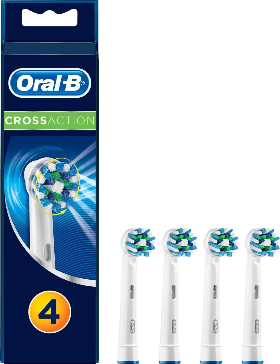 Oral B Oral-B CrossAction - Opzetborstels - 4 Stuks 3 Oral B Oral-B CrossAction - Opzetborstels - 4 Stuks