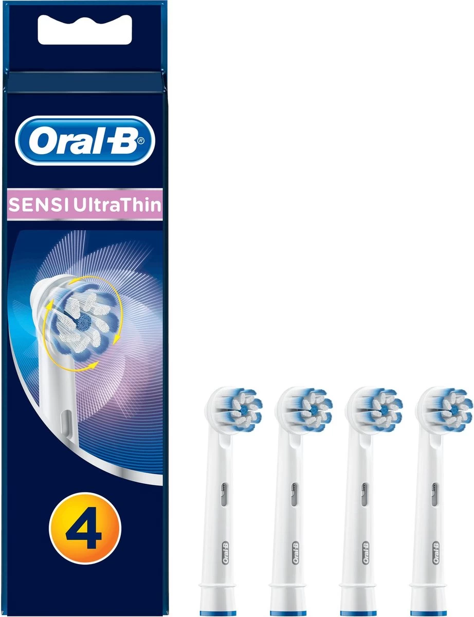 Oral B Oral-B Sensi UltraThin Opzetborstels - 4 Stuks 3 Oral B Oral-B Sensi UltraThin Opzetborstels - 4 Stuks