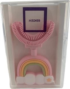Medies - 360° U-vormige Kindertandenborstel Regenboog Roze | Baby Tandenborstel | Kindertandenborstel | Peuter Tandenborstel | U-vorm - Siliconen - Bpa Free - 2 Tot 7 Jaar -Mondverzorging 950x1200 2