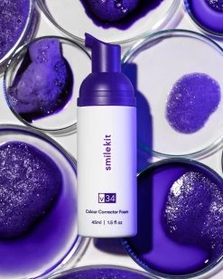 Smilekit V34 Colour Corrector Foam - Witte Tanden - Paarse Tandpasta - Teeth Whitening - Hismile -Mondverzorging 959x1200