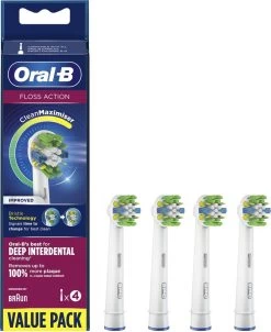 Oral B Oral-B FlossAction - Met CleanMaximiser-technologie - Opzetborstels - 4 Stuks -Mondverzorging 982x1200 1